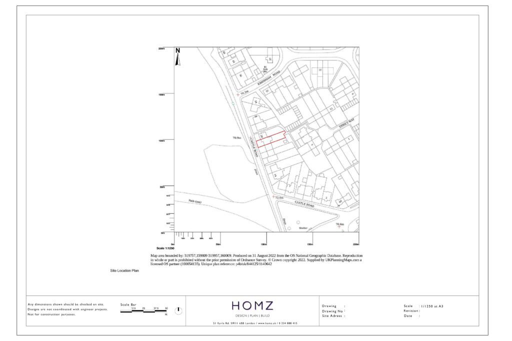 Creation of Driveway Including a Dropped Kerb Epsom and Ewell Borough Council Site Location Plan by Homz