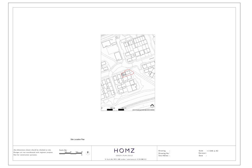 Decking and Pergola North Hertfordshire District Council Site Location Plan by Homz