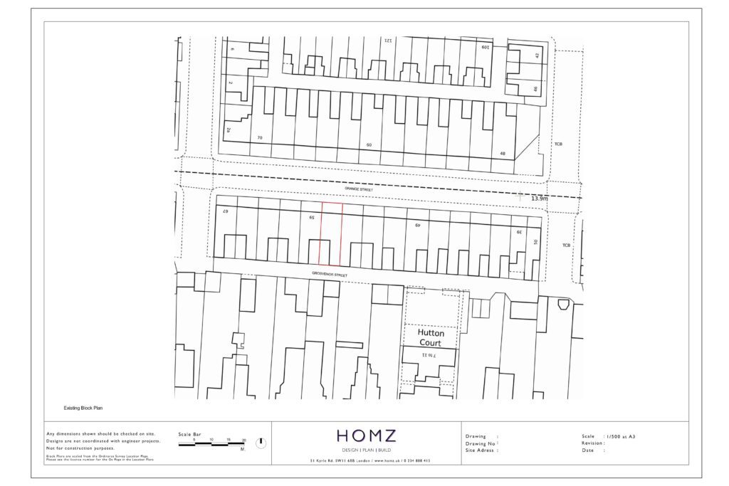 Homz Change of Use of Hartlepool Borough Council Existing Block Plan - Min