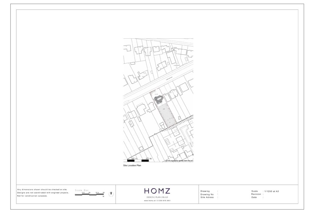 13 Lesney Rd Site Location Plan by Homz
