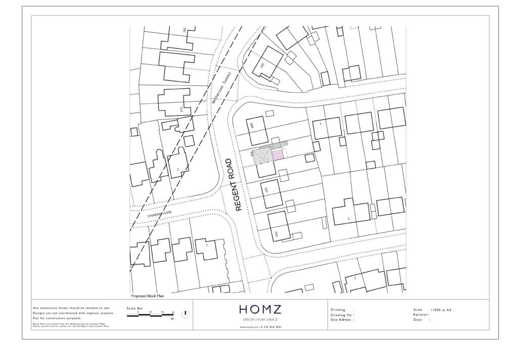 193 Regent Rd Proposed Block Plan by Homz