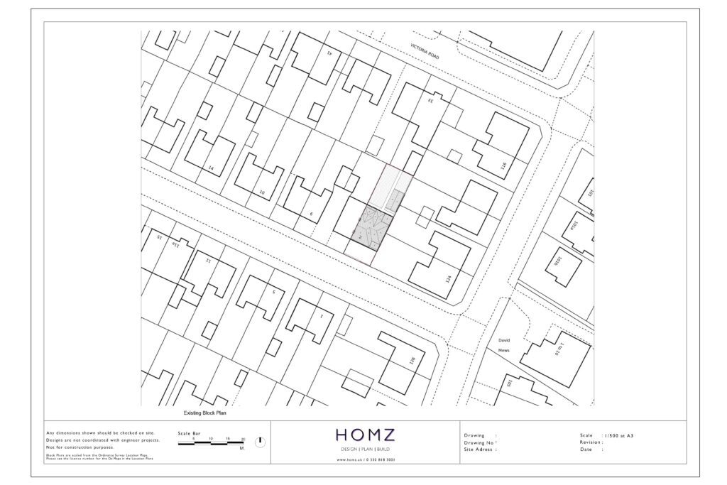 2 Brentridge Rd Existing Block Plan by Homz