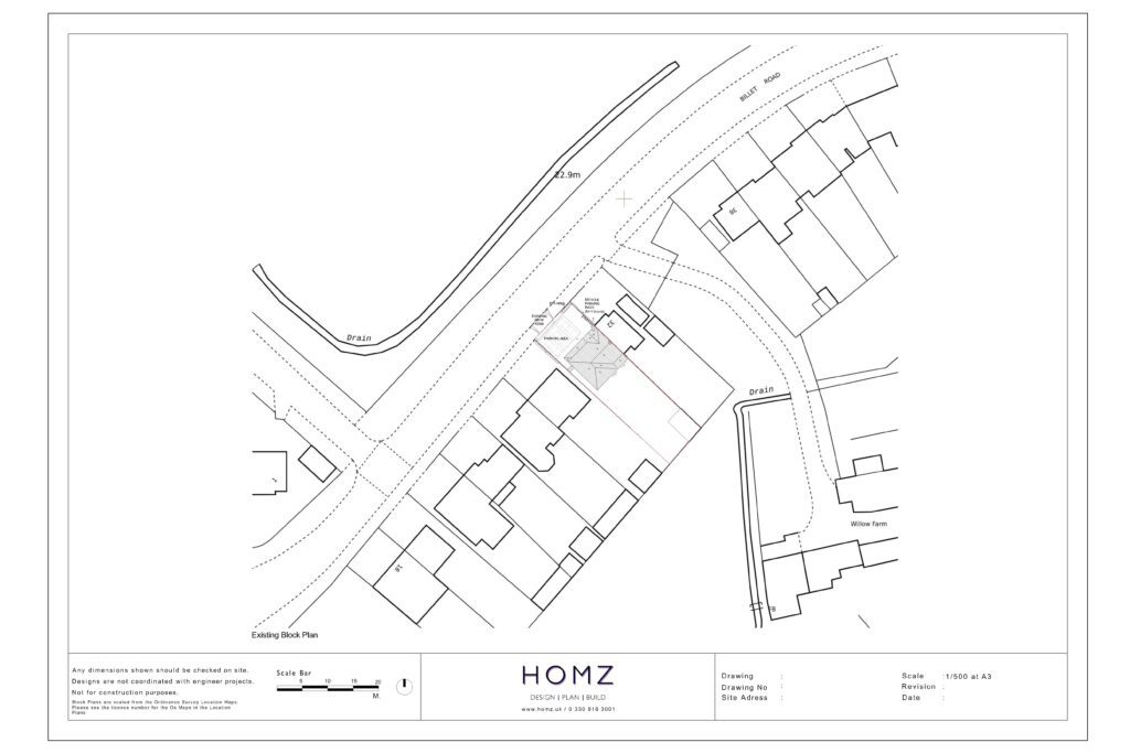 30 Billet Rd Existing Block Plan by Homz
