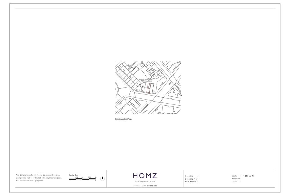 Flat A12 Site Location Plan by Homz
