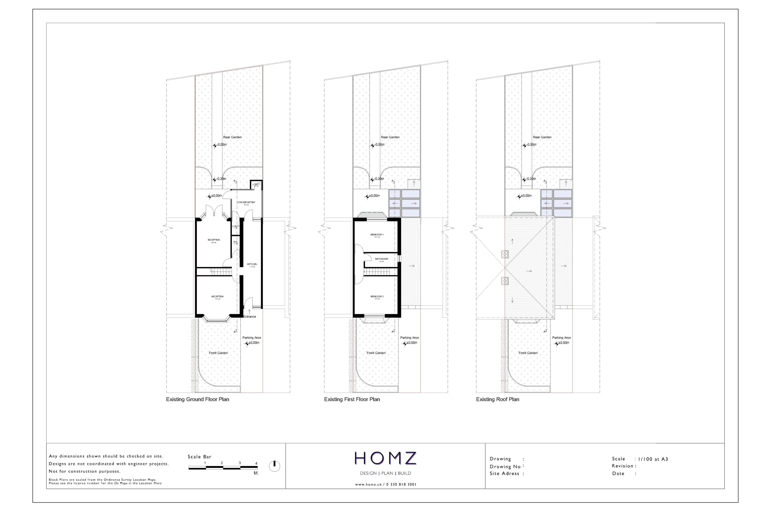 Change Of Use From Dwelling House To HMO - Birmingham City Council Existing Plans by Homz