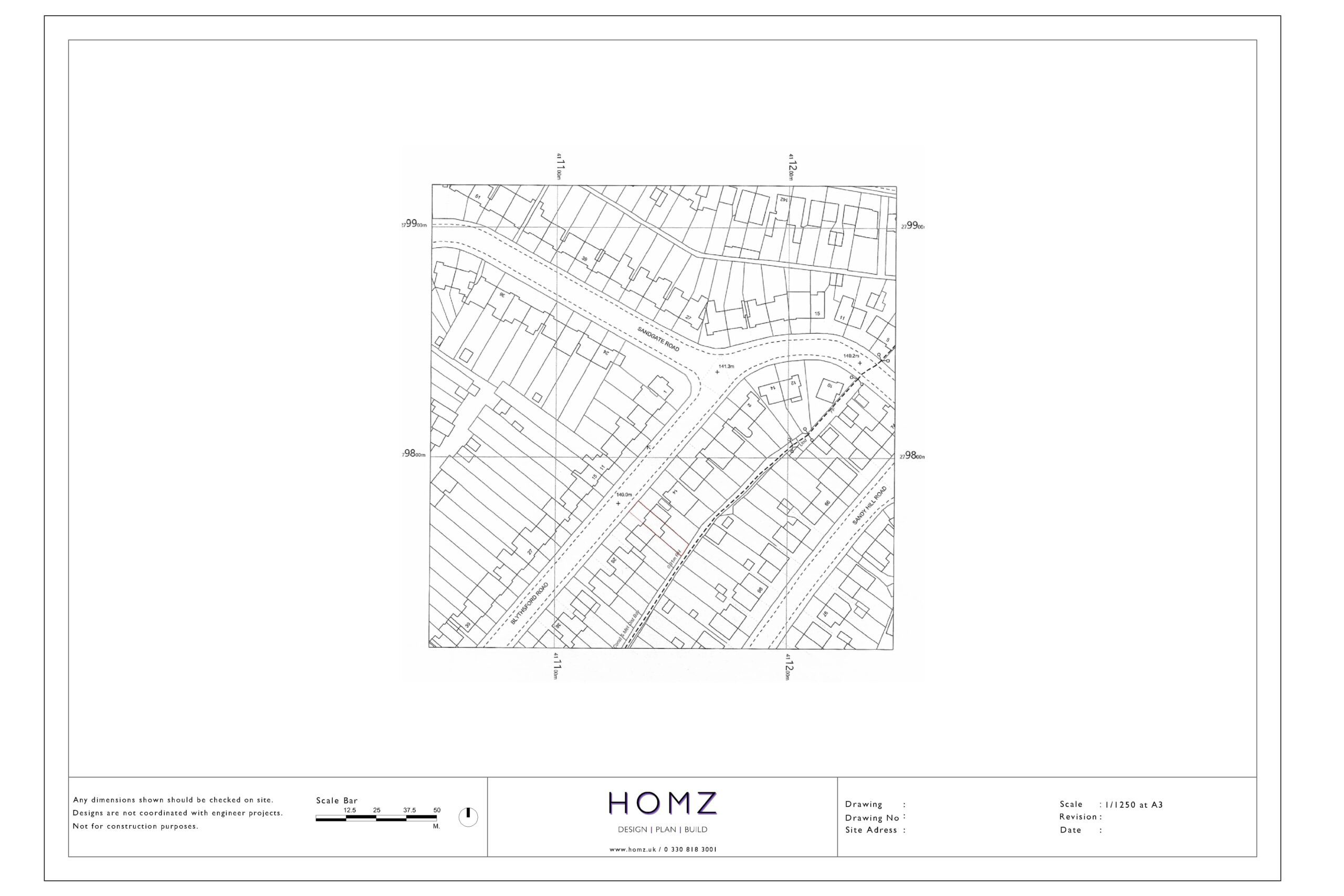 Change Of Use From Dwelling House To HMO - Birmingham City Council Site Location Plan by Homz