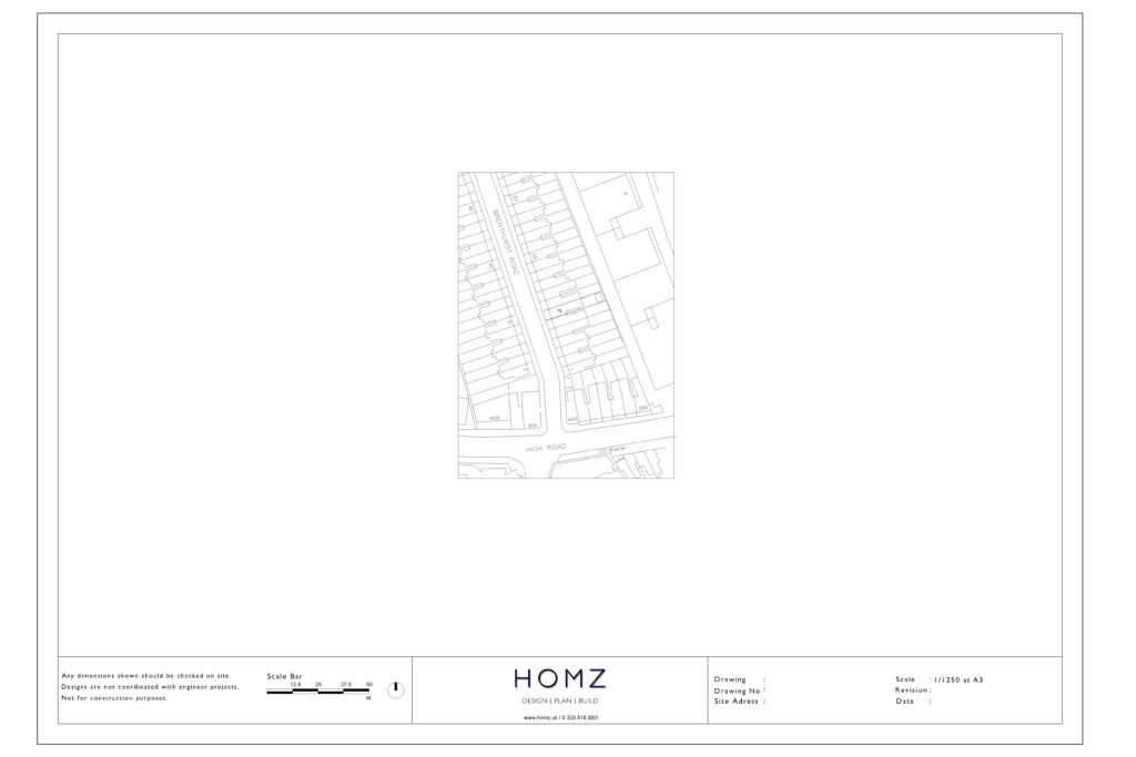 Change of Use from Dwelling House to HMO - London Borough of Brent Site Location Plan by Homz