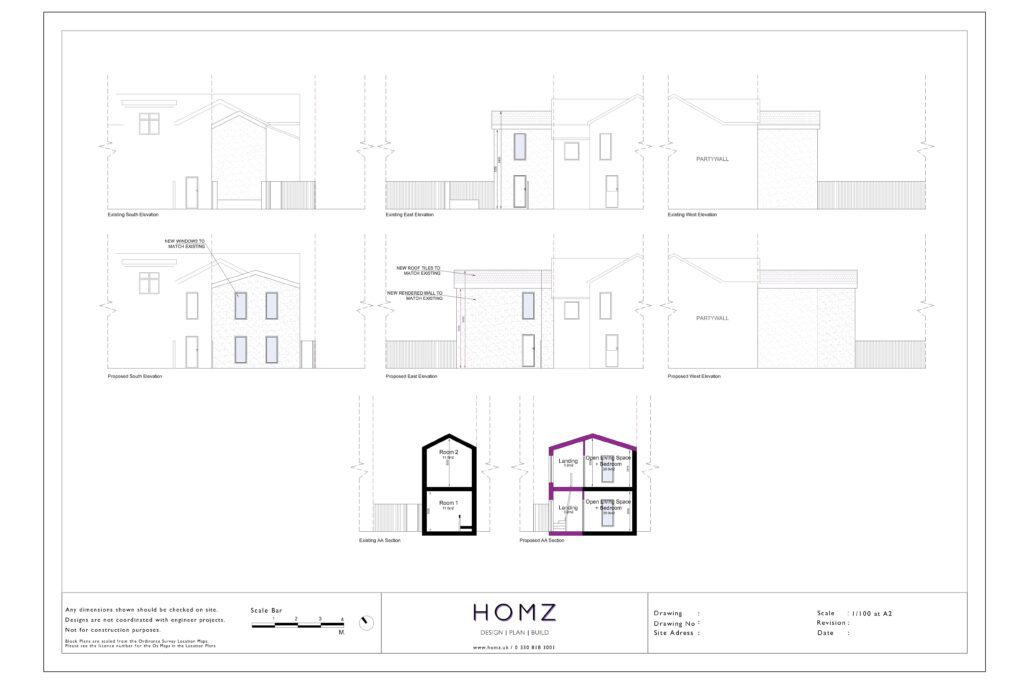 Change Of Use From Dwelling House To 2 Flats - Swansea Council Elevations And Sections by Homz