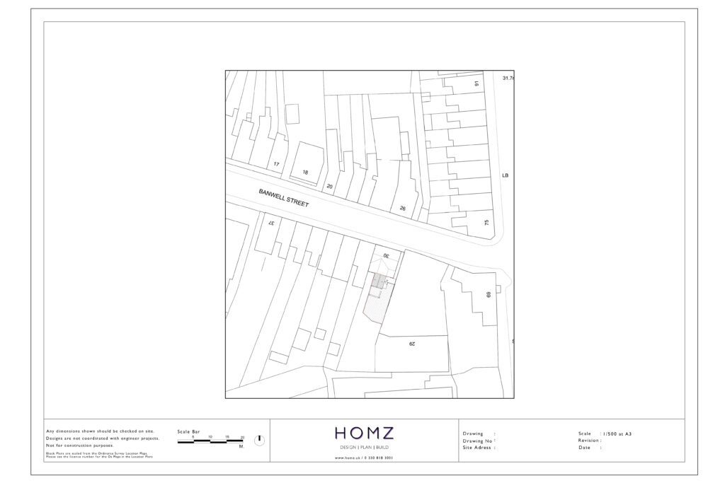 Change Of Use From Dwelling House To 2 Flats - Swansea Council Existing Block Plan by Homz