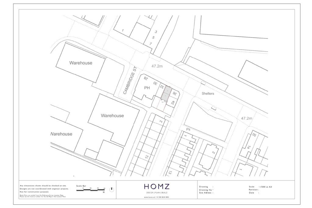 Change Of Use From Dwelling House To HMO - Liverpool City Council Existing Block Plan by Homz