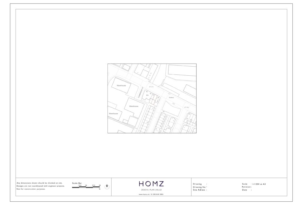 Change Of Use From Dwelling House To HMO - Liverpool City Council Site Location Plan by Homz