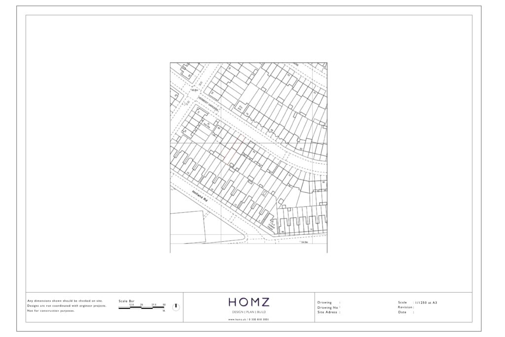 Change Of Use From Dwelling House To HMO - London Borough Of Brent Site Location Plan by Homz
