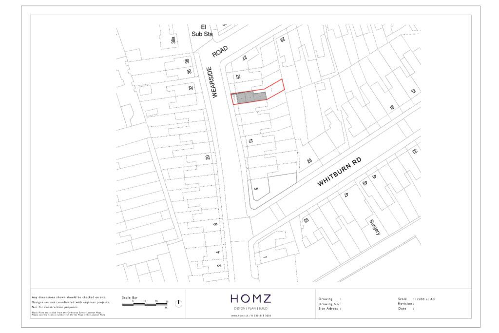 Change Of Use From Dwelling House To HMO Proposed Block Plan by Homz
