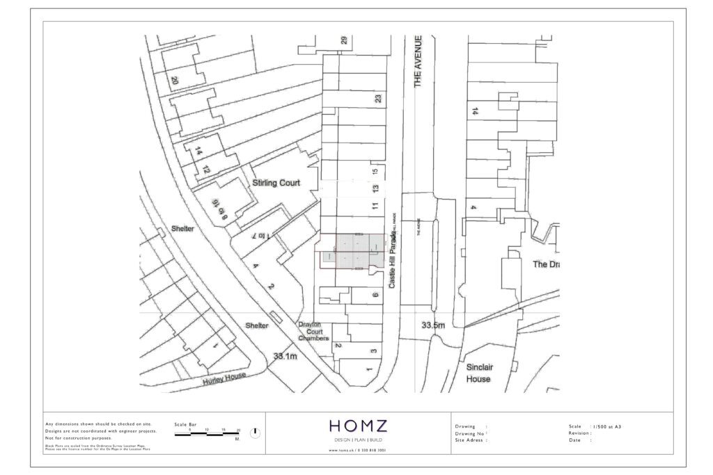 Change of Use From Cafe to Restaurant Existing Block Plan by Homz