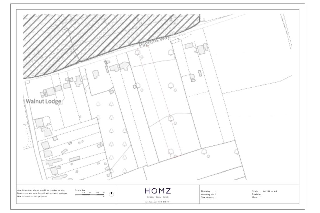 New Build For 2 Storey Dwelling House - Tonbridge And Malling Borough Council Site Location Plan by Homz