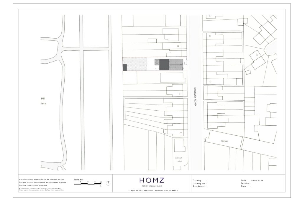 Change of Use From Single Dwelling (C3) to Children’s Home (C2) Proposed Block Plan by Homz