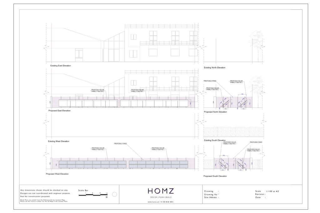 Peterborough City Council Solar Farm Elevations by Homz