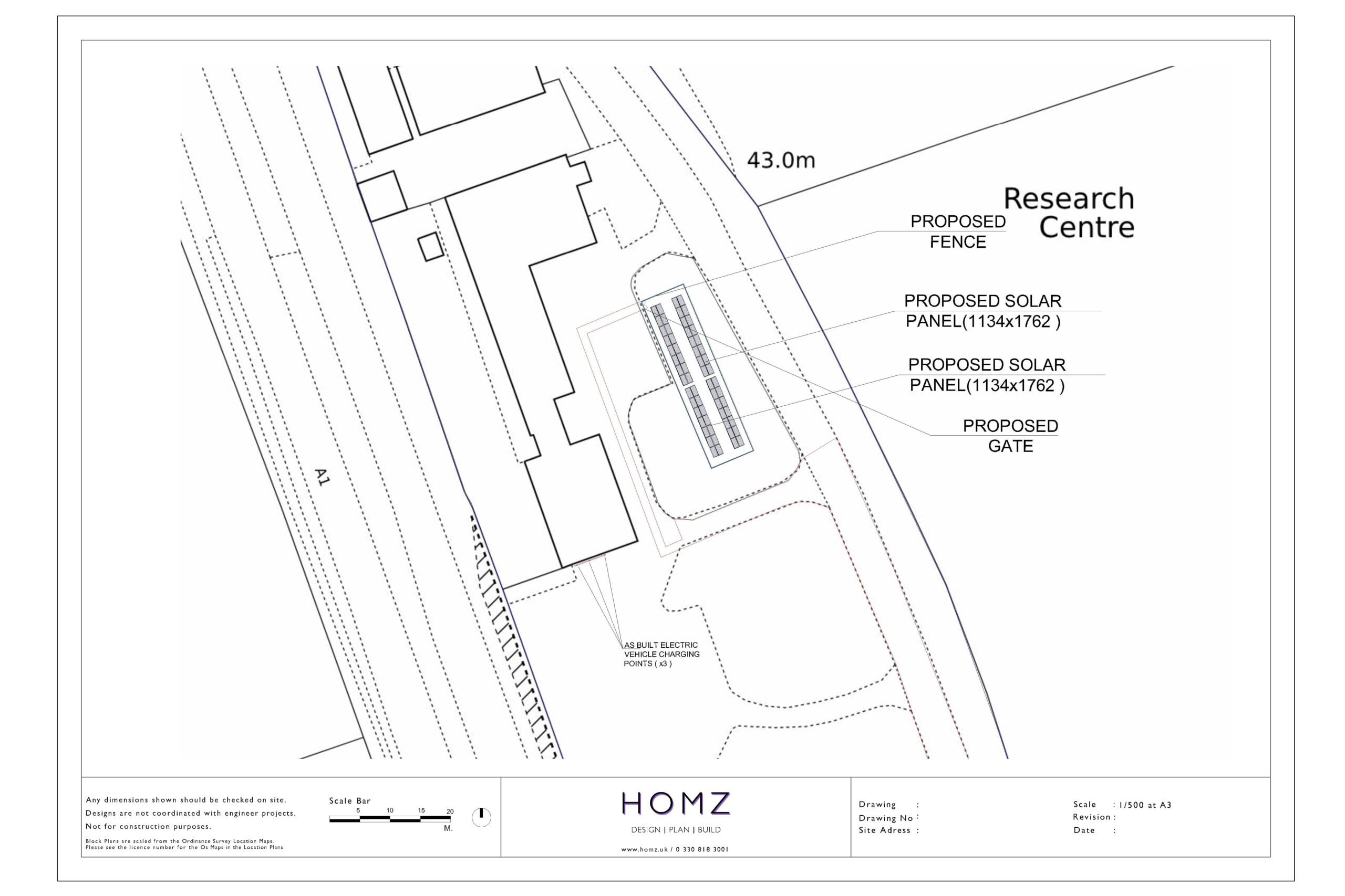 Peterborough City Council Solar Farm Proposed Block Plan by Homz