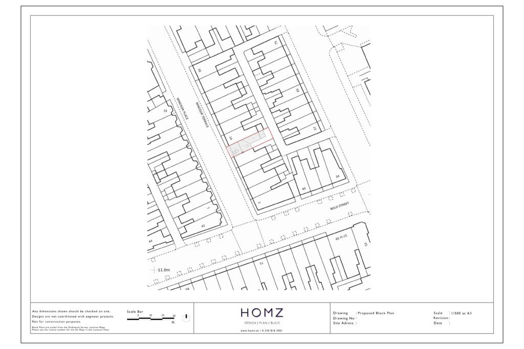Homz Change Of Use From Dwelling House To HMO Wyre Council Proposed Block Plan