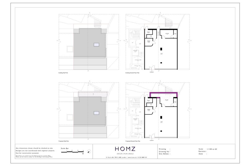 Homz Extension Existing And Proposed Plans Woking Borough Council