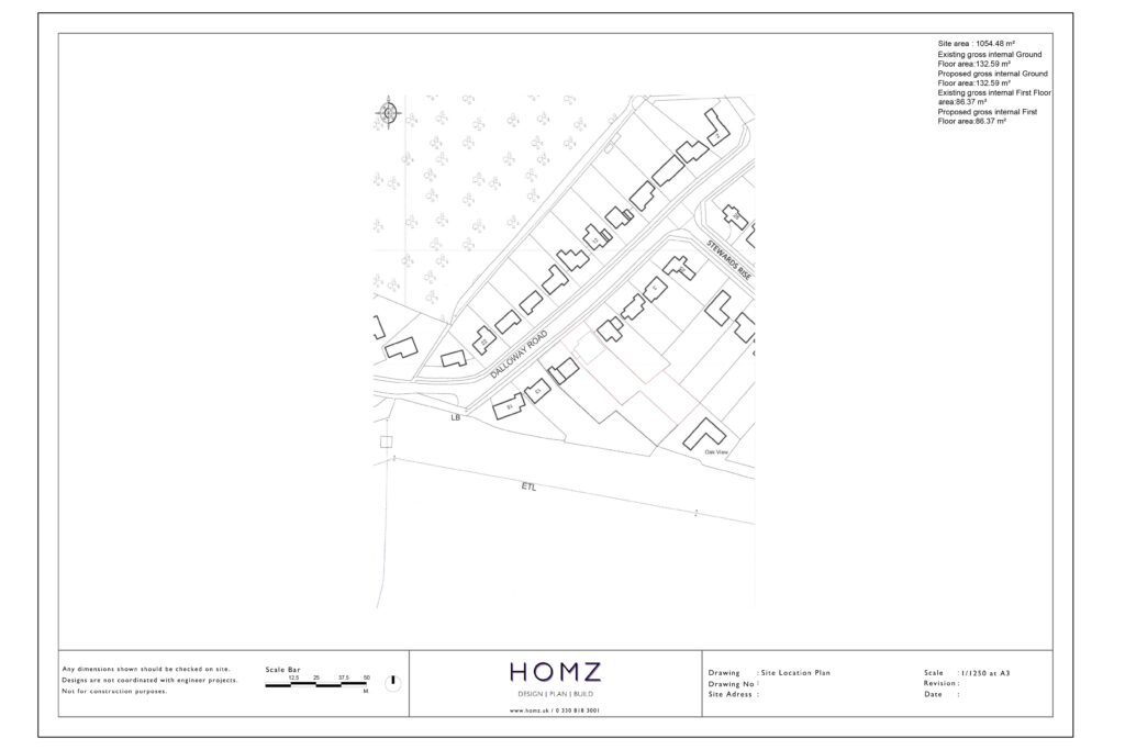 Homz Frameless Glass Balcony On An Existing Flat Roof Arun District Council Site Location Plan